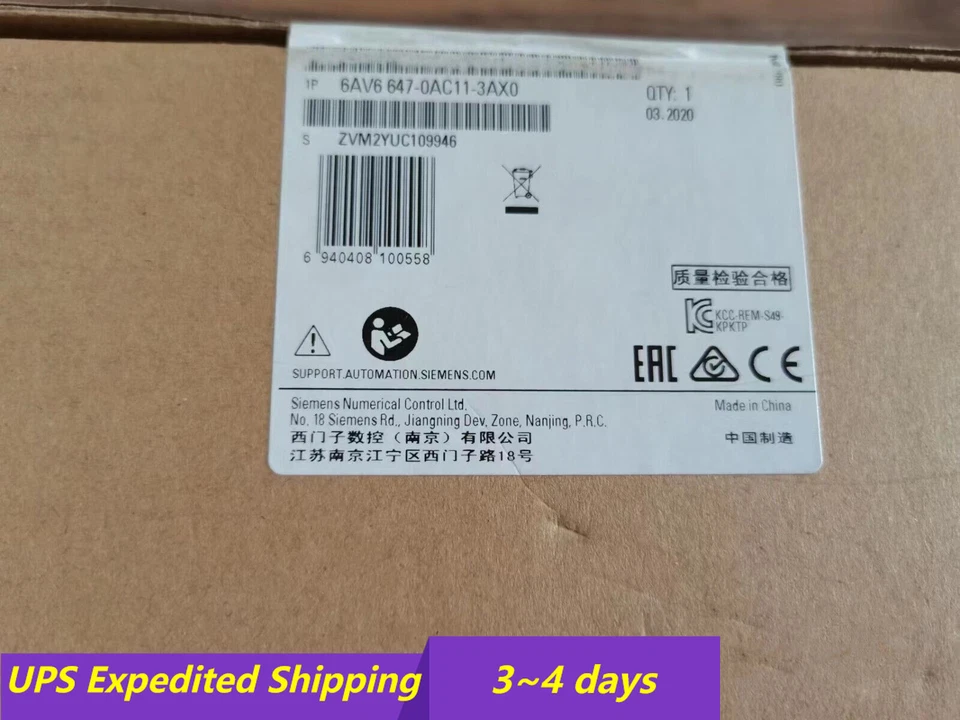 SIMATIC HMI MULTI PANEL 6AV6647-0AC11-3AX0 6AV6 647-0AC11-3AX0 UPS Shipping - Image 1 of 1