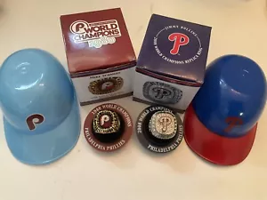 ANILLO RÉPLICA DE LA SERIE MUNDIAL DE 1980 PHILLIES MIKE SCHMIDT 2008 JIMMY ROLLINS SGA - Imagen 1 de 2