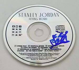 Stanley Jordan Signed Flying Home CD Disc Jazz Guitarist LEDEND RAD