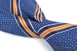 Neu mit Etikett $ 178 - Canali 1934 blau gestreifte gewebte Herren-Luxuskrawatte aus 100 % Seide - 3,25 Zoll - Bild 1 von 6