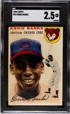 1954 Topps #94 Ernie Banks Rookie SGC 2.5 HOF RC Chicago Cubs Baseball Card
