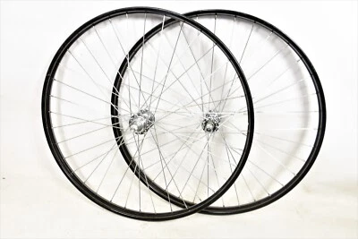 WHEELS FOR VINTAGE JUNIOR BIKE 24 x 1 3/8" WESTRICK ROD/CALIPER BRAKE STEEL RIMS - Image 1 of 2