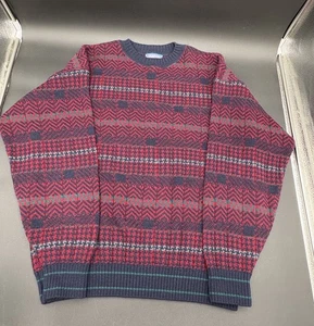 Vintage Pendleton 100% Virgin Wool Sweater Mens Large Crew Neck Pullover USA - Picture 1 of 7