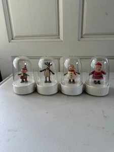 Hallmark 2012 Happy Tapper Musical Dancing Elf Reindeer Snowman Santa Set Tested - Picture 1 of 3