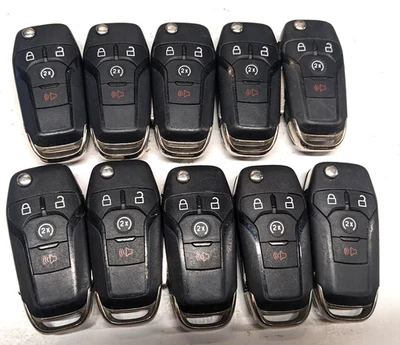 LOT OF 10 OEM FORD FLIP KEY FOB LOT KEYLESS ENTRY FOB LOT N5F-A08TDA  4 buttons - Image 1 of 4