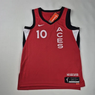 Camiseta feminina média/44 WNBA LAS VEGAS ACES DRI-FIT #10 AMEIXA VERMELHA HQ8559-658 - Imagem 1 de 4