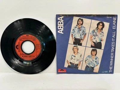 Abba Record Vintage 45 RPM 7 Inch 1980 The Winner Takes It All Vinyl Original - Image 1 of 4