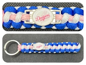 Los Angeles Dodgers (Pink) Inspired Paracord/Survival Keychain - Picture 1 of 1