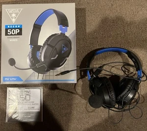 Turtle Beach Ear Force Recon 50P Stereo Gaming headset - Black and Blue - Picture 1 of 8
