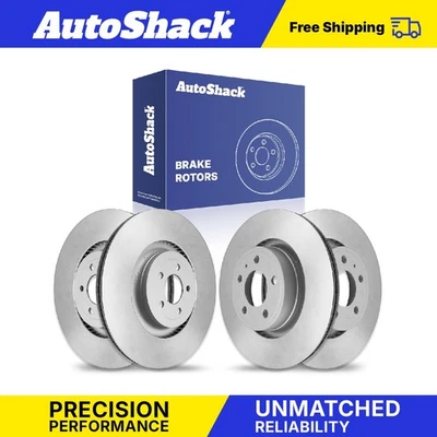Front Rear Brake Rotors Set for 2015-2020 Ford Mustang 2.3L 5.0L V8 - Image 1 of 3