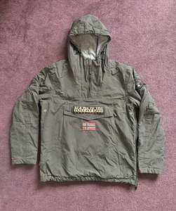 Napapijri Rainforest Jacke - Pullover Herren Fleece Kapuze grau - Größe L - Bild 1 von 8