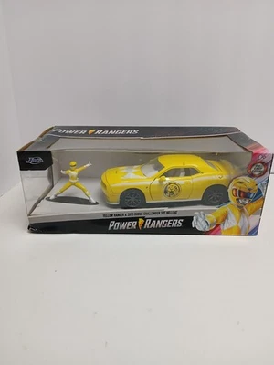 Figura 34392 diecast Dodge Challenger SRT Hellcat y Yellow Ranger Jada 1:24 2015 Foto 1 de 4
