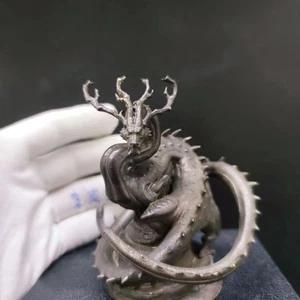 Pure bronze production of steel dragon powerful and dominant ornamental statue - Picture 1 of 19