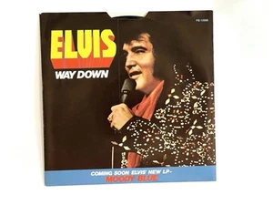 Elvis Way Down Moody Blue 45 rpm Vinyl Record Single NM Cond - Picture 1 of 4