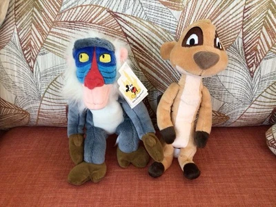 Vintage Disney’s Lion King  Rafika & Timon Bean Bag Plush W/Tags Disney Parks - Image 1 of 4