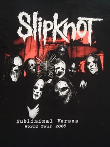 Camiseta Slipknot Mediana Versos Subliminales Gira Mundial 2005 Heavymetal Alternativa - Imagen 1 de 6