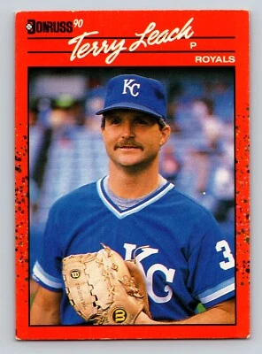 1990 Donruss 534 Terry Leach Kansas City Royals - Image 1 of 2