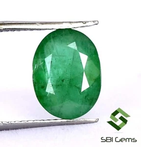 1.69 Cts Certified Natural Emerald Oval Cut 9x7 mm Untreated Loose Gemstone - Picture 1 of 6