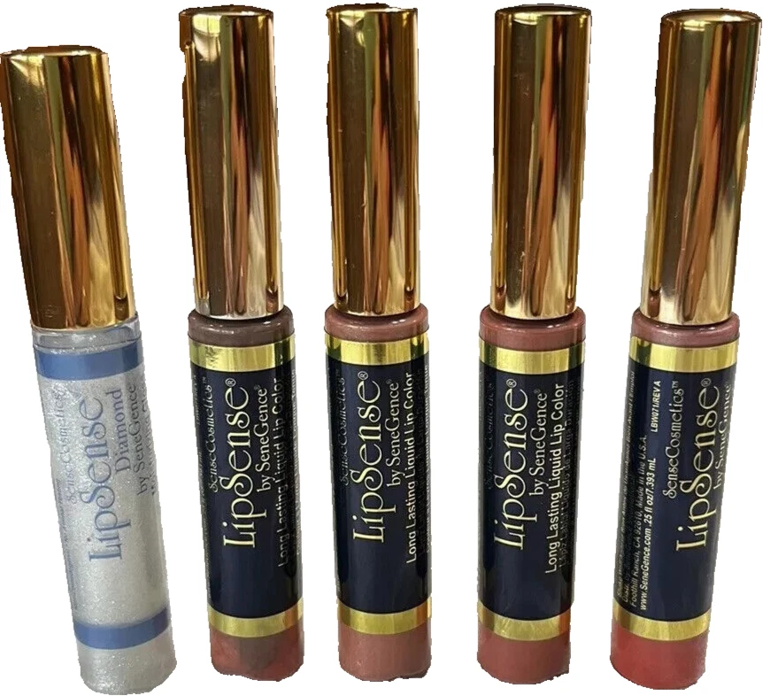 LOT OF 5 - LipSense By SeneGence Diamond Kiss, Bombshell, Nude Authentic SEALED - Image 1 of 1