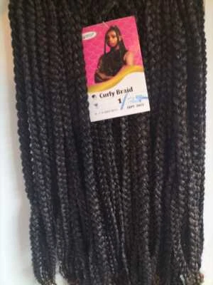 Curly Braid Synthetic Crochet Braid Hair Extension 60 Strands/Pack 20'' - Image 1 of 4