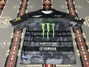 Official Tech 3 Monster Yamaha all over printed Team T Shirt HTF Size L T16 - Picture 1 of 10