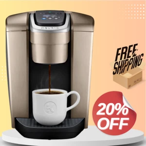 Keurig K-Elite Pod Coffee Maker Brushed Gold | Fast Brewing, Iced Coffee Setting - Picture 1 of 10