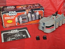 Vintage Star Wars IMPERIAL TROOP TRANSPORTER w box working Kenner 1979