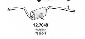 MARMITTA TERMINALE POSTERIORE FIAT UNO 45 900 1000 NON ORIG 7662235 7549943 - Picture 1 of 1