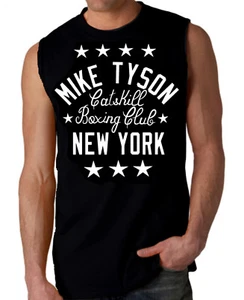 Mike Tyson Catskill New York Boxing Sleeveless Cotton Muscle T Shirt - Picture 1 of 1