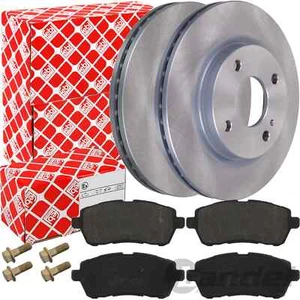 FEBI BREMSSCHEIBEN Ø258mm + BELÄGE VORNE für FORD FIESTA 6 VI MK6 Bj 2008 - 2017 - Bild 1 von 2