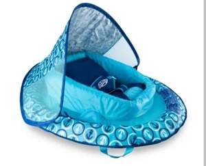 SwimWays INFANT Spring Float Inflatable Step 1 Ages 3-9 Months BLUE boy - Picture 1 of 5