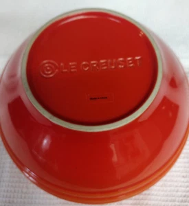 Le Creuset Coupe Müsli Suppe Schüssel Cerise Rot 6 1/8" - Bild 1 von 3