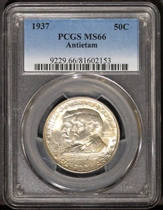 1937 50c Antietam Half-dollar MS 66 PCGS # 81602153 + Bonus - Picture 1 of 2