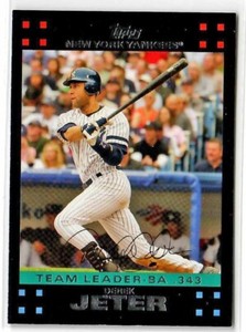 2007 Yankees Topps Gift Set #NYY33 Derek Jeter - Yankees