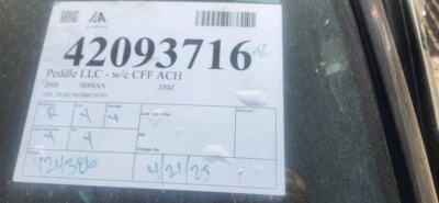 Used Right Sun Visor fits: 2008 Nissan 350z with illumination Cpe Right Grade A - Image 1 of 4