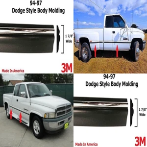 Dodge Ram 1994 1995 1996 1997 camioneta pickup carrocería moldura lateral cinta 312" - Imagen 1 de 7