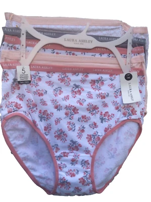 Ropa interior Laura Ashley para mujer calzoncillos medianos 5 pares bragas florales colores mezclados Foto 1 de 4