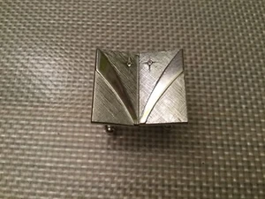 Vintage ANSON Sterling Silver & White Stone Cufflinks - Picture 1 of 8