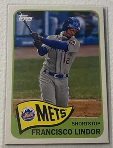 2021 Topps Series 2 1965 Francisco Lindor #T65-19 Mets - Picture 1 of 2