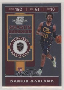 2019-20 Panini Contenders Optic Season Ticket Darius Garland #81 Rookie RC