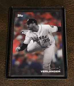 2019 TOPPS ON DEMAND B/W #52B JUSTIN VERLANDER NUMBERED 4/25 - HOUSTON ASTROS - Picture 1 of 2