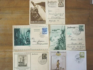 5 Bild-Postkarten Deutsches Reich 1936-1941-UZ:14 - Bild 1 von 6