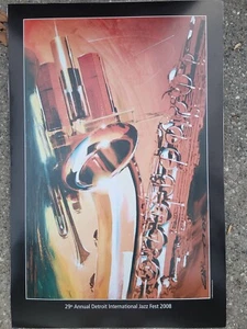 29th Annual Montreux Detroit Jazz Festival 2008 Poster  24" x  36" - Picture 1 of 3