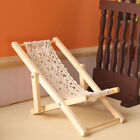 2 mini chaises de plage en bois pour meubles de maison de poupée-JA