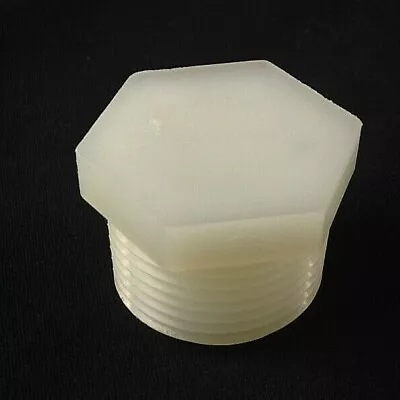 3/4» белый нейлона шестигранная головка штепсельная вилка 28605 Вт (одинарный) - Изображение 1 из 4