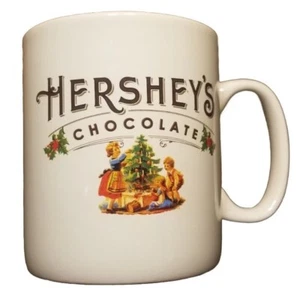 Jumbo 28 Unzen Hershey's Weihnachtsbaum Becher Kaffee Heiße Schokolade Tasse Beige Urlaub - Bild 1 von 3