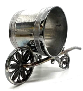 Anillo servilletero placa plata figurativo por punto de pareja ~ carro decorativo ornamentado - Imagen 1 de 8