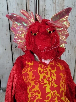 Disfraz de Halloween Dragón Rojo con Capucha 2 Piezas 24M Alas Irridiscentes Escalas Foto 1 de 4