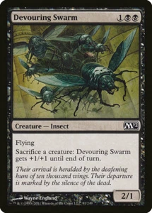 1x FOIL Devouring Swarm M12 #091 Magic 2012 MTG English NM/Unplay common C card - Picture 1 of 1