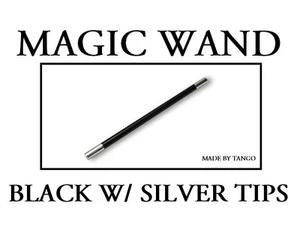 MAGIC WAND BLACK WITH SILVER TIPS - NEW - Picture 1 of 1